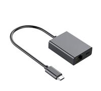 Adattatore LAN Ethernet | Adattatore di rete con porta di ricarica | Adattatore di rete LAN Ethernet | Convertitore USB ad alta velocità a Ethernet con spie LED, nessun driver richiesto e facile