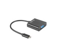 Lanberg - AD-UC-VG-01 cavo di interfaccia e adattatore USB - C VGA Nero