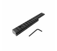 Adattatore leggero per binario Picatinny da 11 mm a guida Picatinny da 21 mm in lega di alluminio, adattatore per montaggio binocardico, staffa di base (15,5 cm)