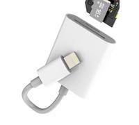 Adattatore Lettore Scheda SD Micro SD Per IPhone 14 13 12 Pro Lightning A TF Memoria Card Reader Per Apple Per IPad Fotocamera Adapter Compact Flash Portatile Esterno Telefono Memory Lettori