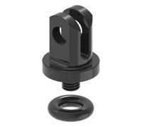 Adattatore Lezyne in Alluminio per GoPro LED Nero - Compatibile con Modelli Y13-Y17