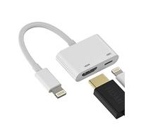 Adattatore Lightning a HDMI TV per iPhone 13 14 Splitter digitale AV femmina porta convertitore e cavo di ricarica cavo proiettore monitor sincronizzazione schermo per Ipad per Apple MFI certificato