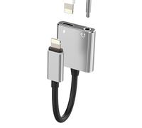 Adattatore Lightning a Jack 3,5mm per Apple iPad air per iPhone Cuffie Aux Audio Cavo Caricatore Accessori Auricolari Headphone Cavetto Sdoppiatore Rapida Ricarica Spinotto Prolunga Splitter ip-JSXHZ