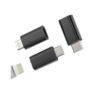 Adattatore Lightning A Micro USB(3 Pack) per IPhone Apple Femmina Cavo Jack Da Android Maschio Cellula Dati Rericarica Adattatori Per Samsung Galaxy S6 S7 Edge+ Active Note5 A11 Connettore 093-L-mc