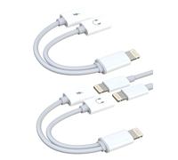 Adattatore Lightning Doppio Jack Cuffie Caricabatterie Adattatore (2 Pack) per iPhone 14 Cavo Audio Certificato MFI per Apple Connettore AUX Aux per iPad Cuffie Microfono Auto Accessori Lightning