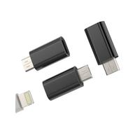 Adattatore Lightning femmina a micro USB maschio (set di 3) per Apple iPhone cavo di ricarica Android connettore per X Z5 Premium Z3+ Z2, compatibile con Samsung Galaxy S7 A11 V10 G4