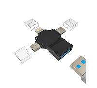 Adattatore Lightning Micro USB C a USB-A Jack (3 in 1) iPhone OTG cavo Typec Thunderbolt maschio tastiera stick mouse hub accessori per 14 Pro Max 8 7 Plus Samsung MacBook Ipad Huawei Xiaomi YCJ-de
