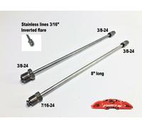 Adattatore Linee Cilindro Principale 3/16" SS Forza 10 Brakes 3/8-24 7/16-24