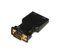ADATTATORE LINK DA PC VGA + AUDIO 3.5 MM STEREO A TV O VIDEO HDMI. M/F. LKADAT12