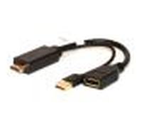 ADATTATORE LINK HDMI TO DISPLAYPORT 1.2 M/F CON CONNETTORE USB 4K PER PC/NOTEBOOK NERO LKADAT202