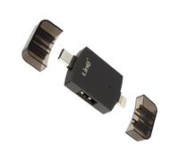 Adattatore LinQ da USB-C e Lightning a USB 3.0 e USB 2.0 femmina 2in1 OTG - Nouvo