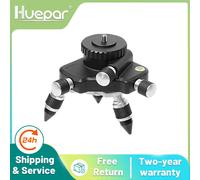 Adattatore livello laser Base girevole a 360 gradi in metallo per treppiede livello laser Bolla orizzontale Micro-regolazione FineTurning Pivoting