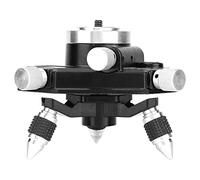 Adattatore Livello Micro-regolazione in Metallo Fine con Base Girevole a 360 Gradi, Connettore per Treppiede, Staffa Standard per Treppiede in Lega di Alluminio a 360 Gradi con