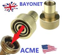 Adattatore LPG Per Motorhome Americano Con File Interno ACME A BAIONETTA UK