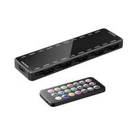 Adattatore luce RGB per computer con telecomando, porte controller velocità ventola Pwm, regolatore di temperatura ventola Pwm, regolatore di temperatura ventola Pwm, adattatore per luci hub computer