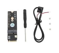 Adattatore M.2 NGFF A E Key Card a M.2 Key M SSD per Intel AX200 AX201 AX210 con USB2.0, PCIe X1, convertitore bridge hardware trasparente, per Windows/OS X/