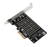 Adattatore M.2 NVMe SSD a PCIE Scheda di Espansione Dual-Bay PCIEX4 X16 M2 SSD 2242/2230/22602280