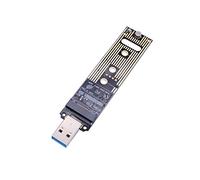 Adattatore M.2 NVME USB 3.1, M-Key M.2 NVME a USB Card Reader USB 3.1 Gen 2 Bridge Chip con 10 Gbps ad alte prestazioni, compatibile con Samsung 950/960/970 Evo/Pro o altri SSD M.2 con tipo PCI-E
