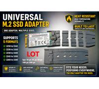 Adattatore M.2 SSD Adapter Holder 2230 2242 2260 2280 NVMe Extension LOTTO NVMe