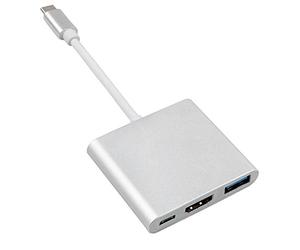 Adattatore Maclean MCTV-840 USB tipo C HDMI/USB3.0/USB supporta 4K