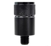 Adattatore magnetico per canna da pesca, in lega di alluminio, colore nero | Filettatura da 1 cm, compatibile con tutti gli allarmi standard, scambio magnetico, per pesca alla carpa