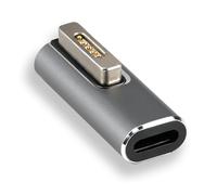 Adattatore magnetico T-Tip, adattatore di ricarica 45 W-100 W, ricarica rapida PD, compatibile con cavi di ricarica di tipo C, convertitore T, porta di ricarica magnetica