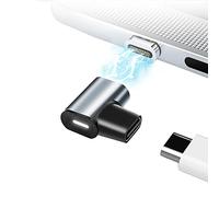 Adattatore magnetico USB C, connettore tipo C a 24 pin, PD 100 W ricarica rapida 10 Gb/s trasferimento dati compatibile con iPad MacBook Pro Air Switch Huawei XIAOMI