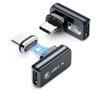 Adattatore magnetico USB C da 240 W, confezione da 2, adattatore magnetico USB C da 24 pin,supporto diretto per trasferimento dati a 40 Gbps, uscita video 8K 60 Hz per MacBook Thunderbolt 4, iPhone 15