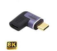 Adattatore magnetico USB-C Ewent EC1048 90° USB4 40Gbps 8K 140W Alluminio