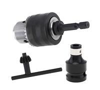 Adattatore mandrino per trapano da 3/8" per avvitatore a percussione con codolo da 1/4 di pollice Convertitori per trapano Mandrino adattatore da 1/2 pollici Mandrino autoserrante Mandrino in metallo