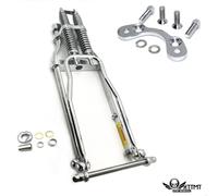 Adattatore Manubrio Anteriore Custom Springer Fit -4" Sotto Stock Per Harley