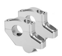 Adattatore Manubrio Riser Per Manubrio Per Moto Per NC750X, Kit Di Estensione Regolabile Per Manubrio, Supporto Per Blocco Di Sollevamento Morsetto Manubrio(Argento)