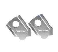 Adattatore Manubrio Riser Per Manubrio Per Motocicletta Per NT1100 2023, Adattatore Di Prolunga Per Riser Manubrio, Staffa Di Sollevamento Posteriore Morsetto Manubrio(Argento)