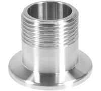 Adattatore maschio BSPT in acciaio inossidabile da 2 pezzi - Flangia ISO-KF a tronchetto corto conico BSPT maschio, raccordo for vuoto da NW16 a NW50(KF40-1/2")