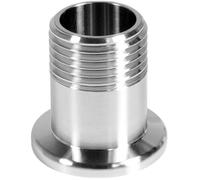 Adattatore maschio BSPT in acciaio inossidabile da 2 pezzi - Flangia ISO-KF a tronchetto corto conico BSPT maschio, raccordo for vuoto da NW16 a NW50(KF25-3/4")