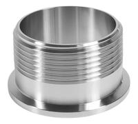 Adattatore maschio BSPT in acciaio inossidabile da 2 pezzi - Flangia ISO-KF a tronchetto corto conico BSPT maschio, raccordo for vuoto da NW16 a NW50(KF50-1/8")