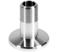 Adattatore maschio BSPT in acciaio inossidabile da 2 pezzi - Flangia ISO-KF a tronchetto corto conico BSPT maschio, raccordo for vuoto da NW16 a NW50(KF16-1-1/2")