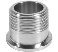 Adattatore maschio BSPT in acciaio inossidabile da 2 pezzi - Flangia ISO-KF a tronchetto corto conico BSPT maschio, raccordo for vuoto da NW16 a NW50(KF40-2")