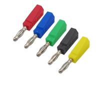 Adattatore maschio for connettori a banana da 4 mm, tipo a saldare impilabile, da 4 mm(Red,5Pcs)