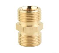 Adattatore maschio M22 per idropulitrice, 15 mm, in ottone massiccio, compatibile con diversi tipi di montaggio a vite
