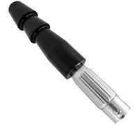 Adattatore maschio XLR a 3 pin per macchine motorie, costruzione in alluminio e ABS con compatibilità Vac-U-Lock, testa di conversione universale per seghe alternative, 5,5 x 1,8 x 1,8 cm