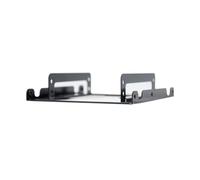Adattatore metallico da 3,5 pollici per montare fino a 2 dischi rigidi da 2,5 pollici. Ideale per espandere lo storage su PC e server. Resistente e facile da installare.