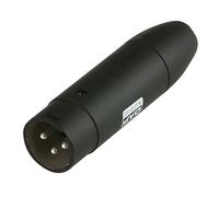 ADATTATORE METALLO PHANTOM DA XLR 3 POLI MASCHIO A MINI XLR 4 POLI MASCHIO