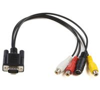Adattatore MicroConnect VGA - S-video 3x RCA 0,3 m.