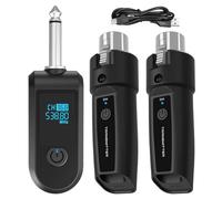 Adattatore microfono senza fili-Audioixer Adattatore | Set radio microfono | Bodypack Trasmettitore/Mini ricevitore | Trasmettitore/destinatario wireless portatile per vlogging, voce, chitarra,