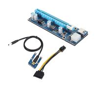 Adattatore Mini PCIE 16X, estensore da PCIE a PCI Express 16x, con 4 condensatori solidi e interfaccia a 6 pin, per il mining di schede video