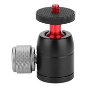 Adattatore mini testa a sfera in lega di alluminio, leggero, portatile, girevole a 360 gradi, universale, compatibile con treppiedi, monopiedi,