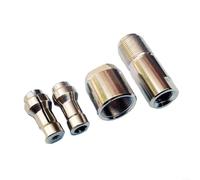 Adattatore modificato per smerigliatrice angolare di tipo 100 a mandrino smerigliatrice diritto, filettatura M10, adatto per teste di rettifica con diametro interno del foro da 3 mm e 6 mm (3 pezzi)