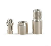 Adattatore modificato per smerigliatrice angolare tipo 100 a mandrino rettificatore dritto con filettatura M10 x 1,5, acciaio ad alto tenore di carbonio, set compatibile da 3 mm/6 mm (3 mm)