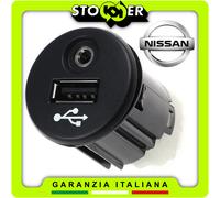 Adattatore Modulo Audio Ingresso AUX 3.5mm Presa Porta USB per NISSAN QASHQAI